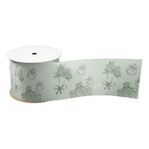Fresh off Market Whimsical Sage Green Satinband