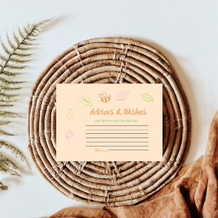 Fresh off the market Brautparty Advices & WIshe Begleitkarte