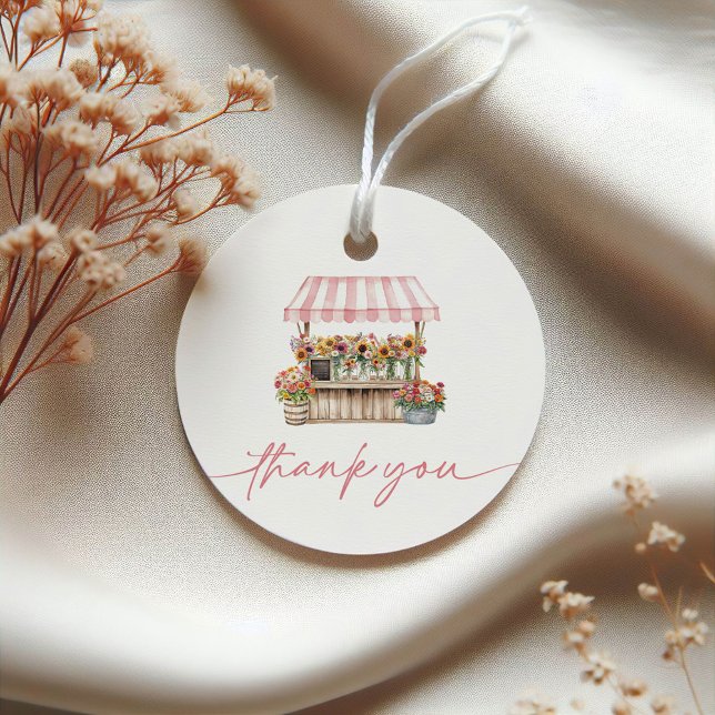 Fresh off the Market Brautparty Geschenkanhänger (Fresh off the Market Bridal Shower Favor Tags)