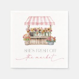 Fresh off the Market Brautparty Serviette