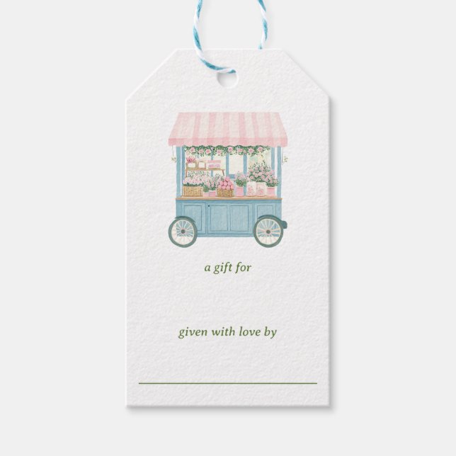 Fresh Off The Market Bridal Shower Display Shower Geschenkanhänger (Vorderseite)