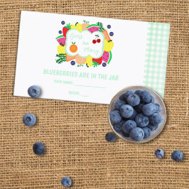 Fresh Off The Market Bridal Shower Guess How Many Begleitkarte