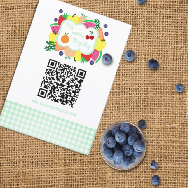 Fresh Off The Market Bridal Shower Registry Begleitkarte (Von Creator hochgeladen)