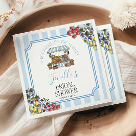 Fresh Off The Market Bridal Shower Serviette