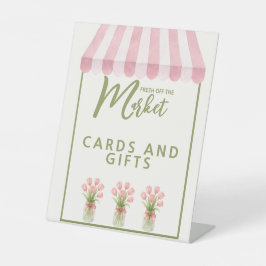 Fresh Off The Market Bridal Shower Tabletop Sign Sockelschild