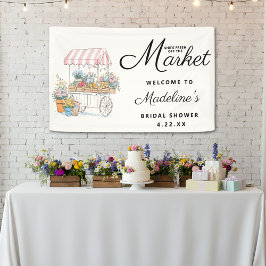 Fresh Off The Market Bridal Shower Welcome Sign Banner