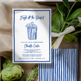 Fresh Off The Market Bridal Shower Whimsical Blue Einladung