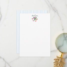 FRESH OFF THE MARKET Cute Custom Bridal Shower Dankeskarte