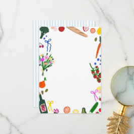 FRESH OFF THE MARKET Cute Custom Bridal Shower Dankeskarte