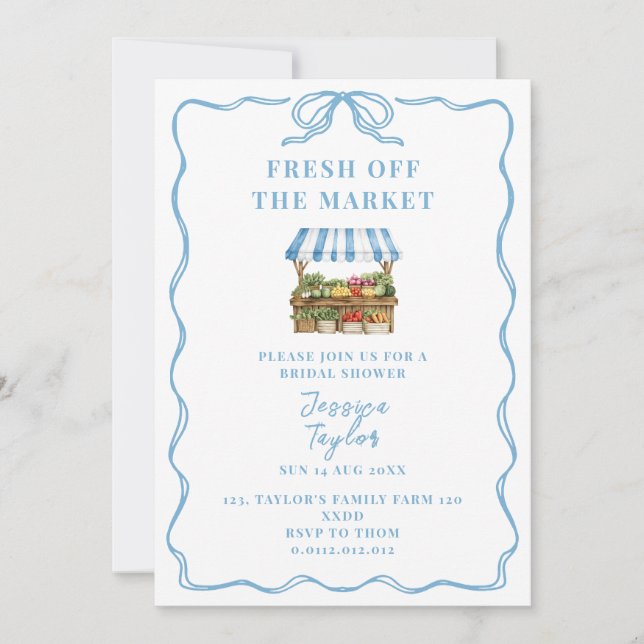 Fresh Off The Market Doodle-Junggesellinnenabschie (Vorderseite)