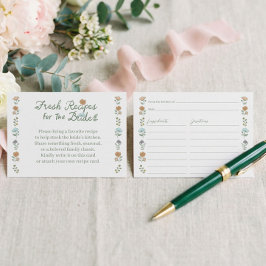 Fresh Off the Market Fresh Recipe For The Bride Begleitkarte