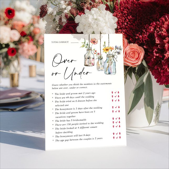 Fresh Off The Market Über oder Unter Spielkarte Einladung (Von Creator hochgeladen)