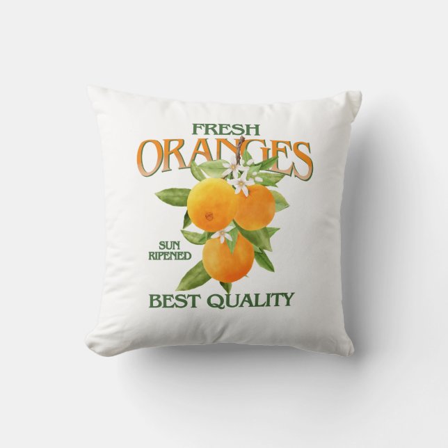 Fresh Oranges - Best Quality Kissen (Vorderseite)