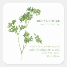 FRESH PARSLEY Biz ID Kleine Aufkleber auf dem Plat