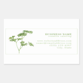 FRESH PARSLEY Biz ID Rectangle Stickers