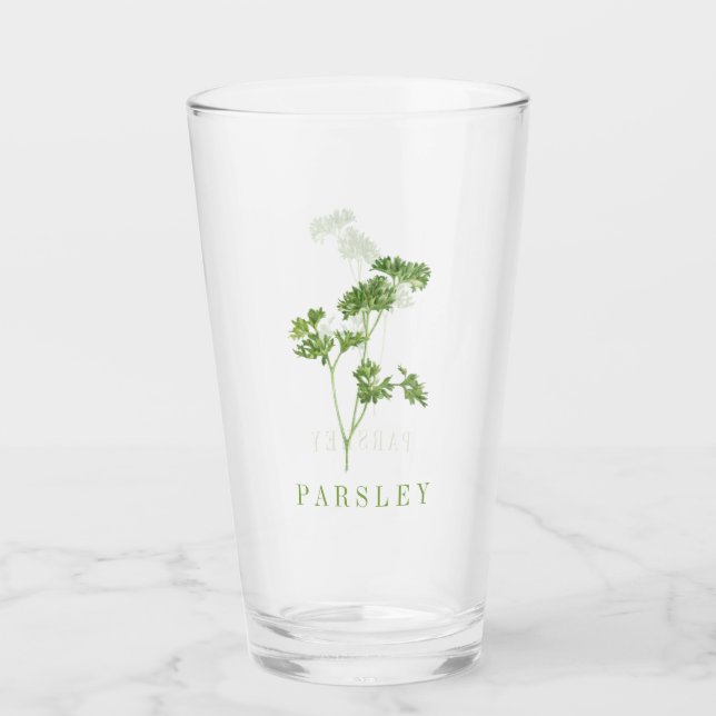 FRESH PARSLEY Pint Trinkglas Glas (Vorderseite)