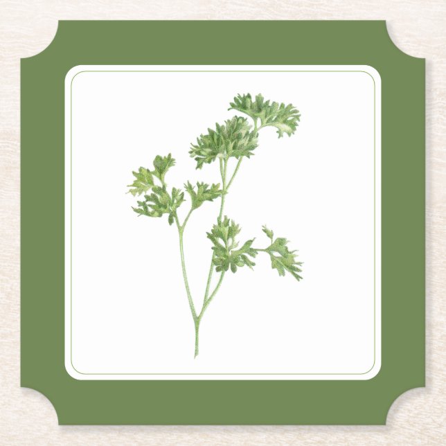 FRESH PARSLEY Ticket Paper Untersetzer (-text) Grü (Vorderseite)