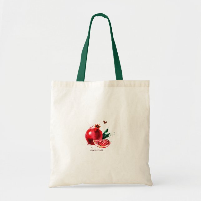 Fresh pomegranate aesthetic trendy summer tragetasche (Vorne)