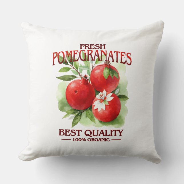 Fresh Pomegranates - Best Quality Kissen (Vorderseite)
