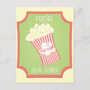 Fresh Popcorn Postkarte