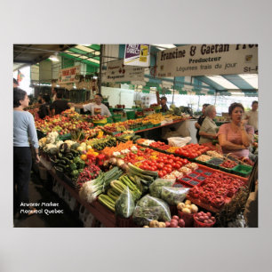Fresh Produce - Atwater Market Montreal Quebec Poster