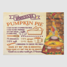 Fresh Pumpkin Pie Gnome Decoupage Seidenpapier