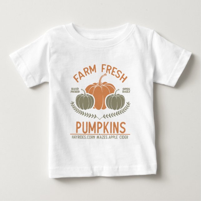Fresh Pumpkins | Hand Pickup Baby T-shirt (Vorderseite)
