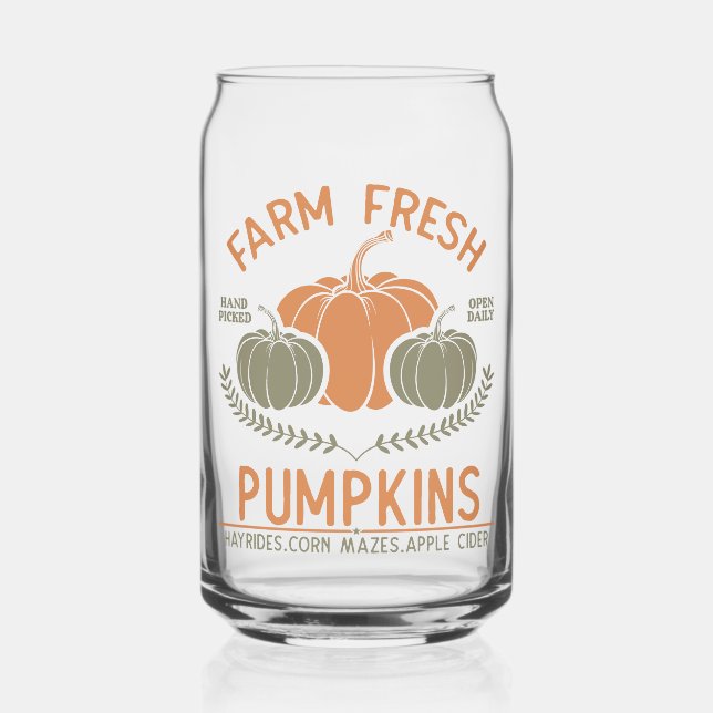 Fresh Pumpkins | Hand Pickup Dosenglas (Vorderseite)