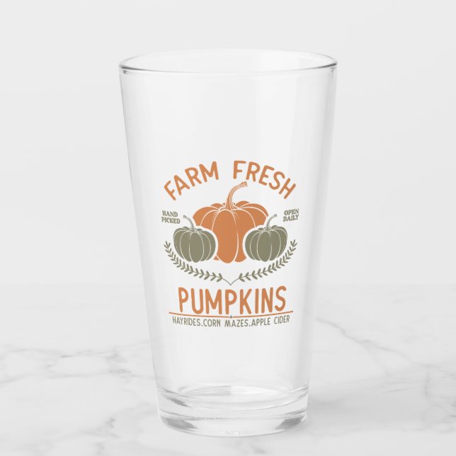 Fresh Pumpkins | Hand Pickup Glas (Vorderseite)