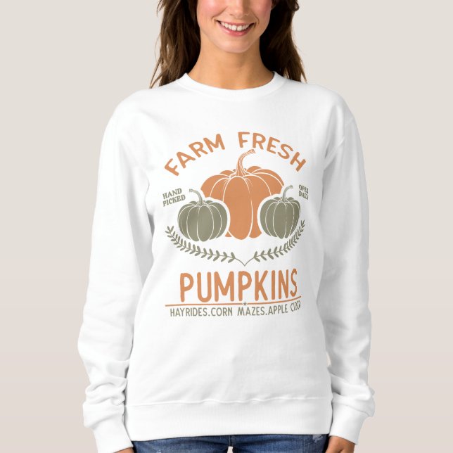 Fresh Pumpkins | Hand Pickup Sweatshirt (Vorderseite)