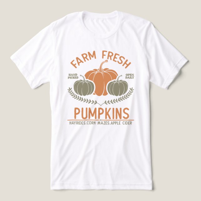 Fresh Pumpkins | Hand Pickup Tri-Blend Shirt (Design Vorderseite)