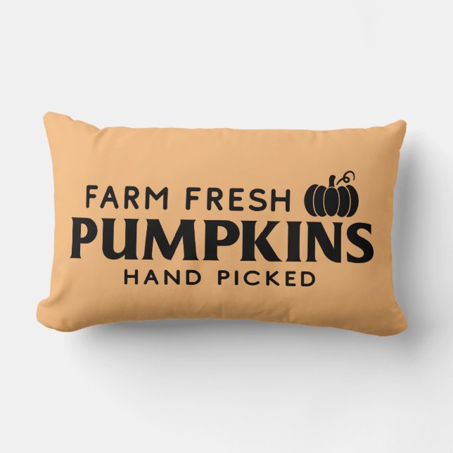 Fresh Pumpkins mit Pumpkin Lendenkissen (Vorderseite)