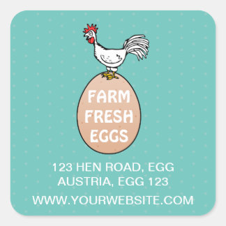 Fresh Quadratischer Aufkleber