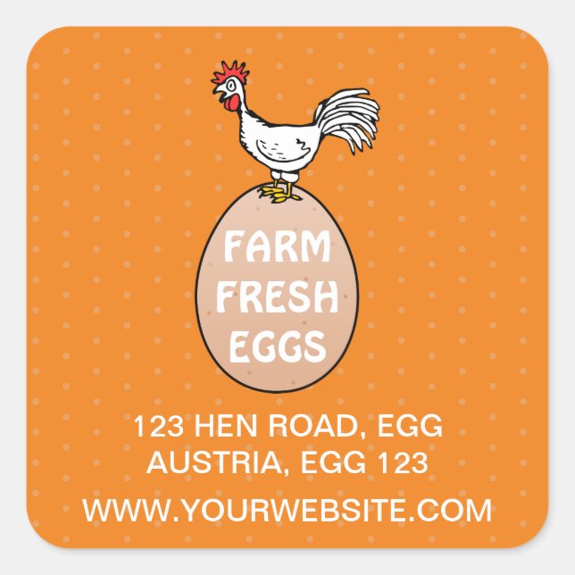 Fresh Quadratischer Aufkleber (Vorderseite)