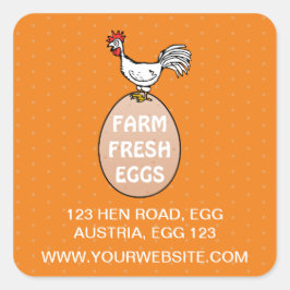 Fresh Quadratischer Aufkleber