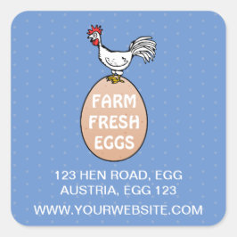 Fresh Quadratischer Aufkleber