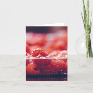 Fresh Raspberries Fotografy Art Card Karte