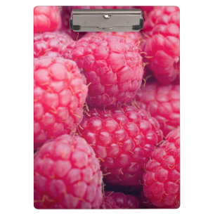Fresh raspberries klemmbrett