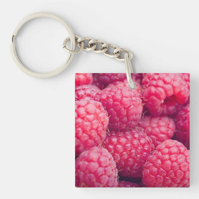Fresh raspberries schlüsselanhänger (Vorderseite)