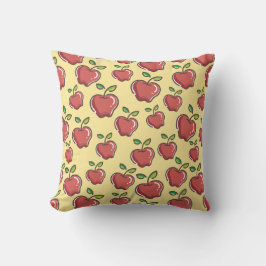 Fresh Red Apple Throw Pillow Kissen
