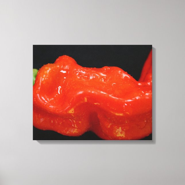 Fresh Red Bell Pepper Leinwanddruck (Vorderseite)