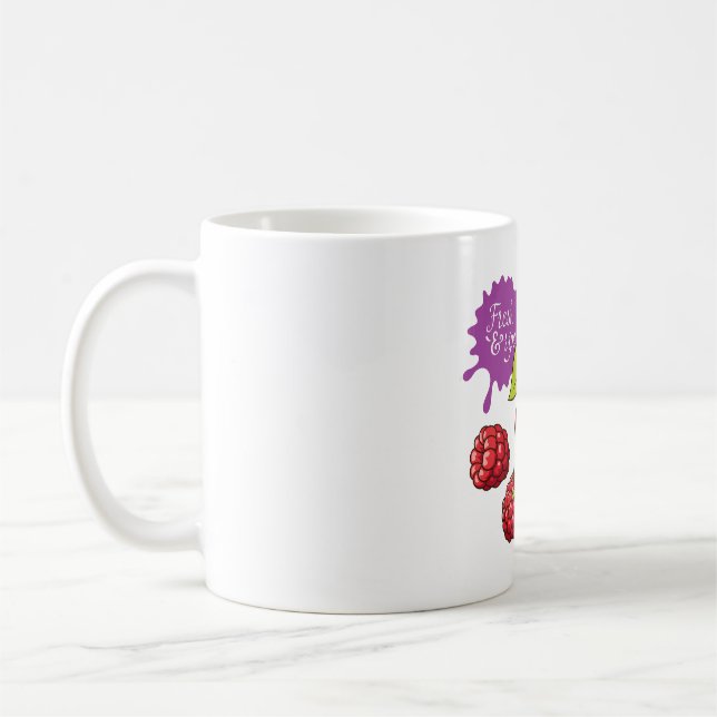 Fresh Red Berries and Cherries Kaffeetasse (Links)