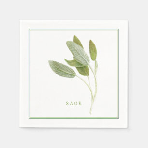 FRESH SAGE Standard Cocktail Papier Napkins Serviette