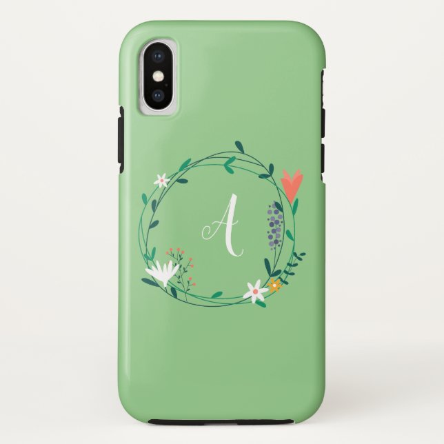Fresh Spring Floral Garden Personalisiert Case-Mate iPhone Hülle (Rückseite)