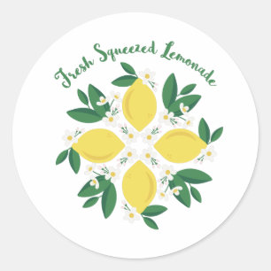 Fresh Squeeeeeeze Lemonade Runder Aufkleber