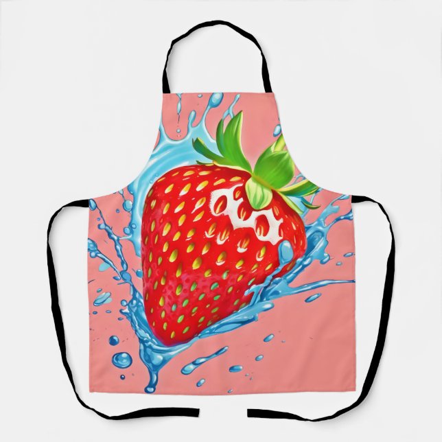 Fresh Strawberry Burst Schürze (Vorderseite)