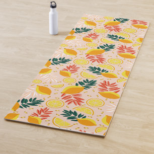 Fresh Summer Gold Lemon Frucht Yogamatte