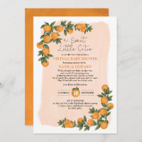 Fresh Summer Orange Citrus Virtual Baby Dusche