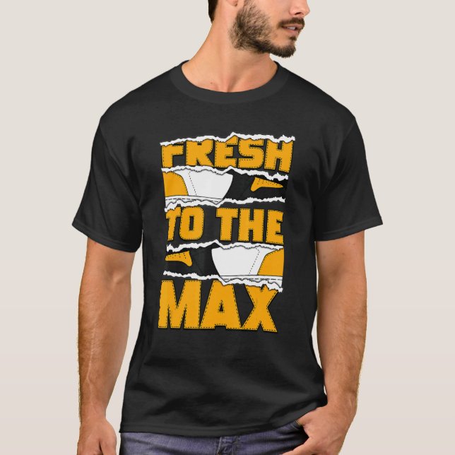 Fresh To The Max OG Yellow Toe 1s Matching T-Shirt (Vorderseite)