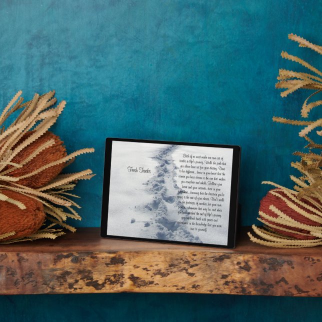 Fresh Tracks Inspirational Fotoplatte (Seite)